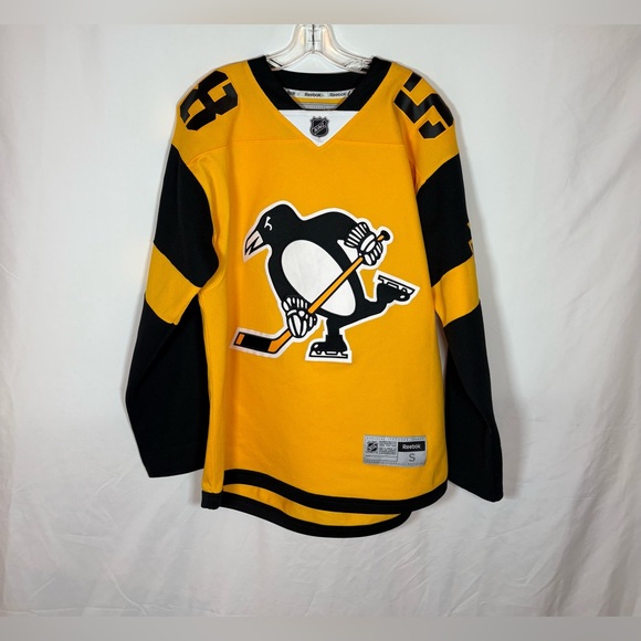 Reebok Pittsburgh Penguins #58 Letang Stadium Series Hockey Jersey Small